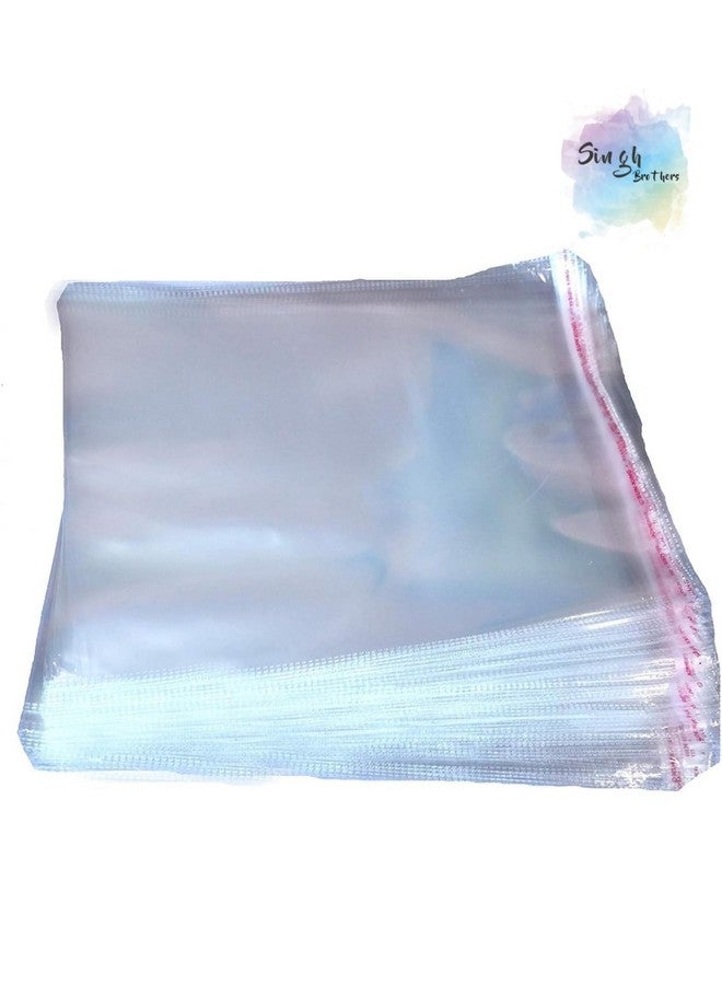 SINGH BROTHERS Singh Brothers - Packing Clear Bags Transparent Pouches for Garments Clothes Saree Shirt etc Self Adhesive BOPP Bags Plastic Seal Bag for Multipurpose, Pack of 25, (13X18 inch)  - Image 1
