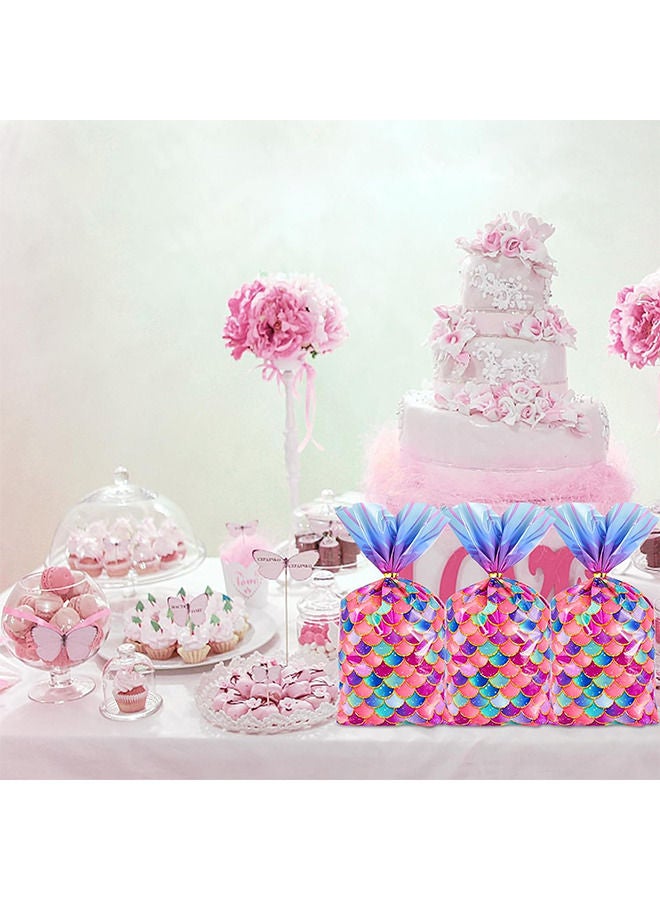 50 حزمة من أكياس حورية البحر للحفلات المفضلة، أكياس حلوى حورية البحر تحت لوازم حفلات البحر، حقائب جودي، لوازم حفلات أعياد الميلاد، حقائب هدايا للأطفال، حقائب هدايا جيدة لحفلات أعياد الميلاد - Image 4