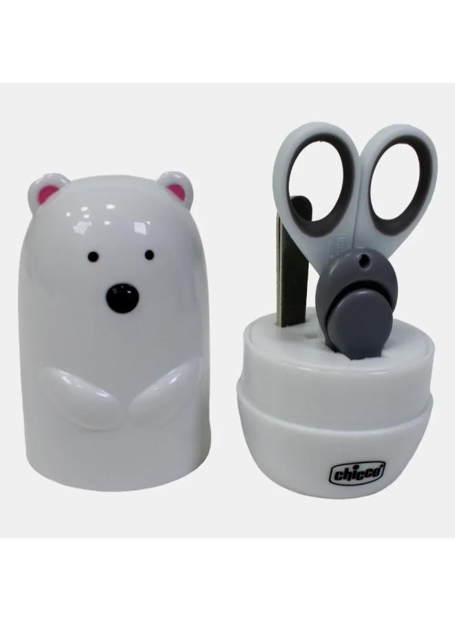 Chicco 4-in-1 Baby Manicure Set – Polar Bear (0M+) - Image 2