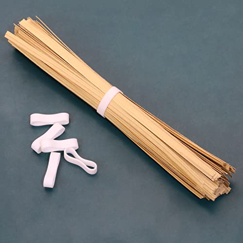ONLYKXY 200 Pieces White Silicone Cable Ties 0.59 inch/15 mm Diameter Flat Rubber Bands Elastic Bands Supplies Reusable Rubber Rings Thick Rubber Bands for School Home or Office Elasticity Coil Ring - Image 5