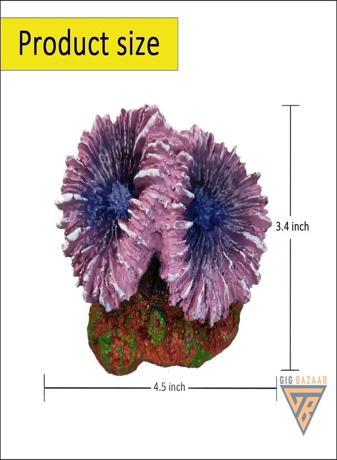 Artificial Coral Decoration Ornaments for Aquarium - Enhance Your Fish Tank with a Natural Look (Purple). - Image 3