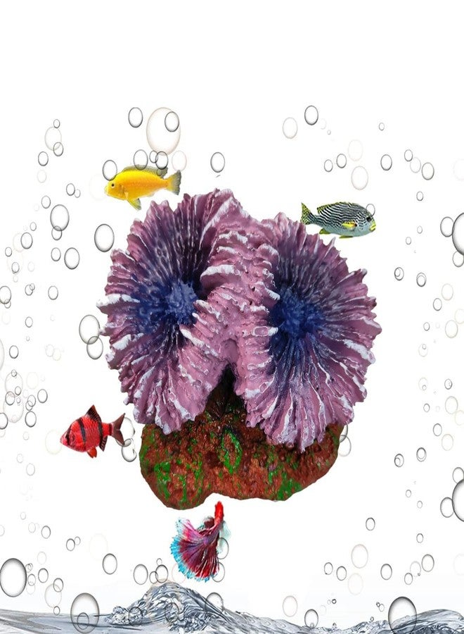 Artificial Coral Decoration Ornaments for Aquarium - Enhance Your Fish Tank with a Natural Look (Purple). - Image 1