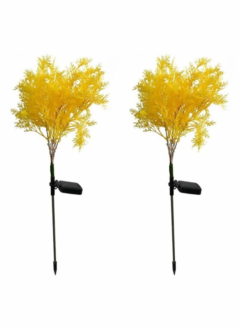NIBEMINENT Solar Lawn Light Yellow 2 Pcs - Image 1