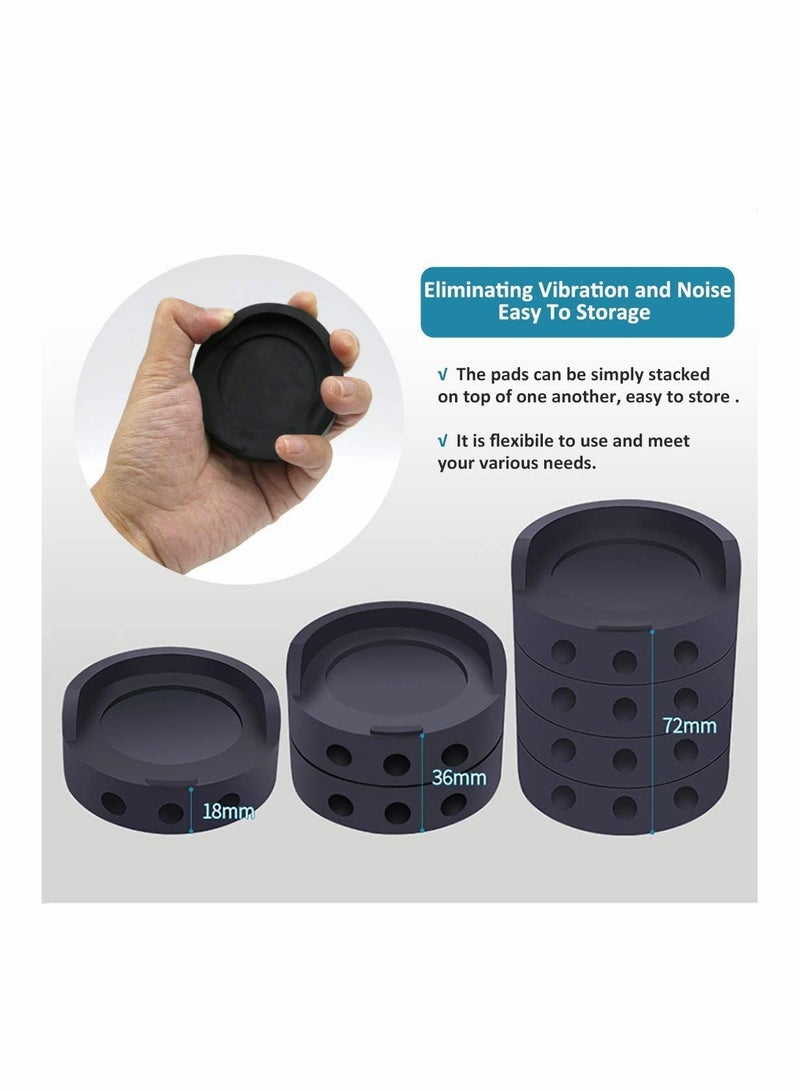 KASTWAVE 4 Pcs Anti Vibration Pads for Washing Machine, Universal Shock Absorbing Washer Pads for Washer Tumble Dryer, Non Slip Rubber Feet Pads Vibration Damper for Washer, Fridges, Sofa, Subwoofers - Image 5