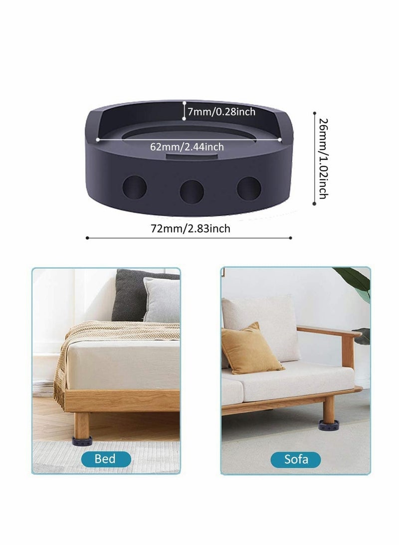 KASTWAVE 4 Pcs Anti Vibration Pads for Washing Machine, Universal Shock Absorbing Washer Pads for Washer Tumble Dryer, Non Slip Rubber Feet Pads Vibration Damper for Washer, Fridges, Sofa, Subwoofers - Image 2