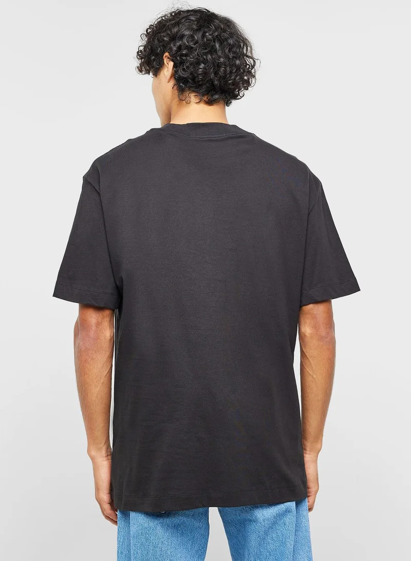 Calvin Klein Jeans Illusion Logo Crew Neck T-Shirt