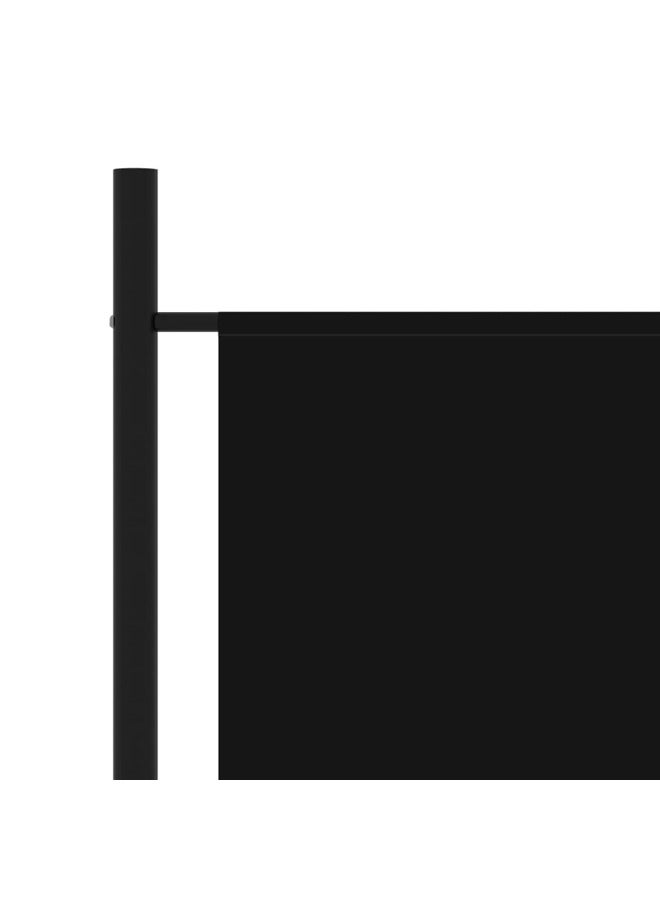 vidaxl 3-Panel Room Divider Black 260x180 cm 320734 - Image 2