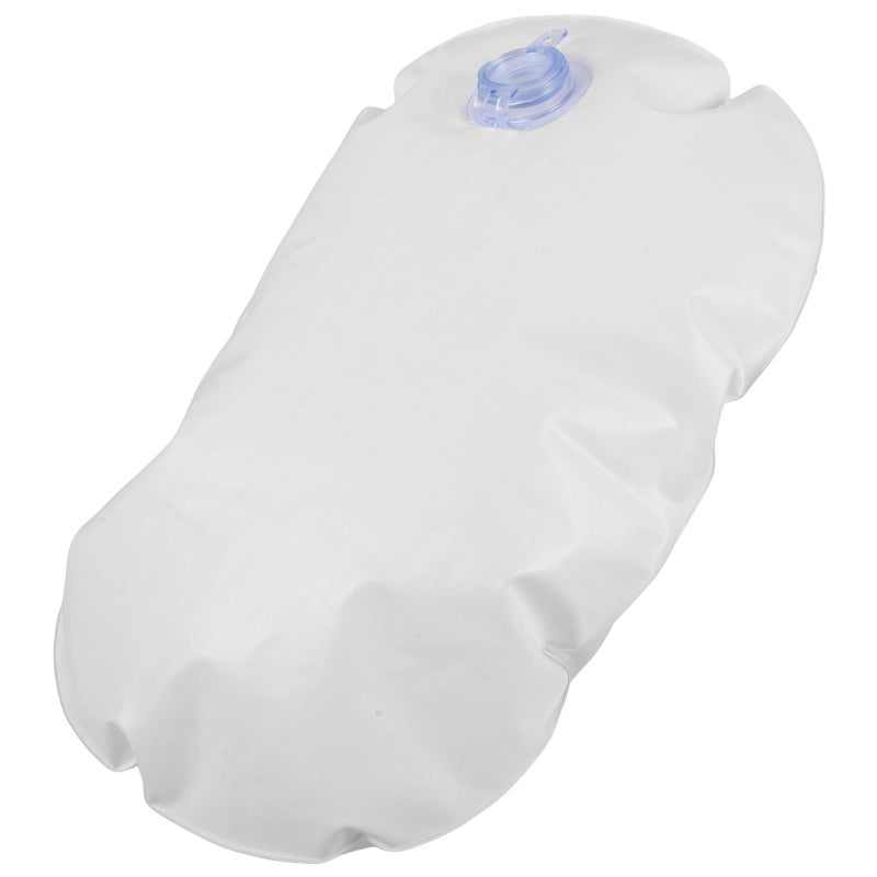 Inflatable Bathtub Seat Cushion with Suction Cups Blue Refillable Water Filling Bath Mat - Image 2