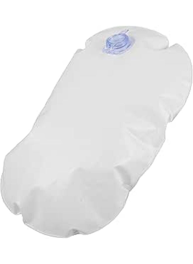Inflatable Bathtub Seat Cushion with Suction Cups Blue Refillable Water Filling Bath Mat - Image 1