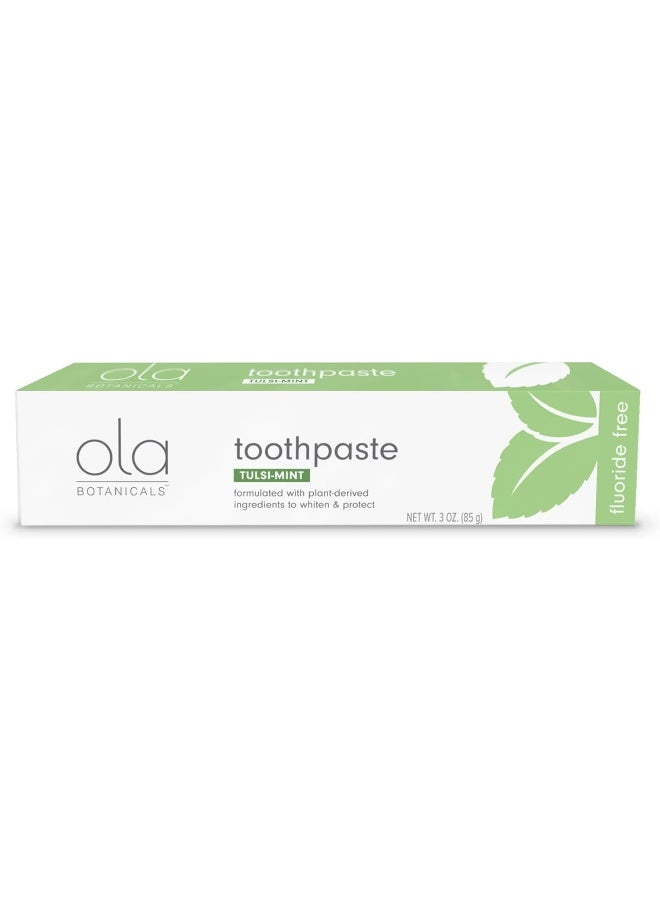 Dr. Mercola Ola Botanicals Toothpaste (3 Oz.), Tulsi-Mint, Plant-derived Ingredients to Whiten and Protect, Fluoride Free, Soy Free, Non GMO, Dr. Mercola - Image 3