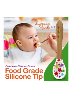 NutriChef Round Bamboo Baby Plate Star Set With Cup  - Image 4