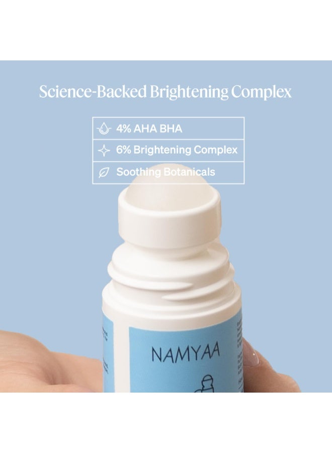 Namyaa Underarm Roll On with 4% AHA BHA and 6% Brightening Complex | Reduces Pigmentation & Odour - Keeps Skin Fresh & Clean 50ml - Image 4