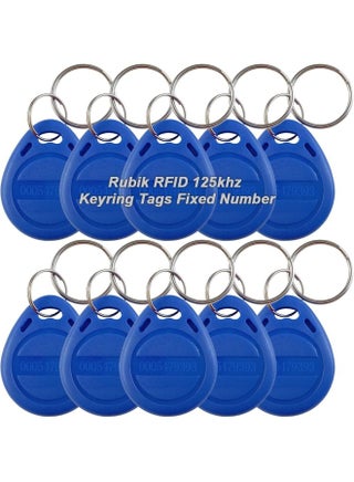 125Khz Rfid Key Tags, Fixed Unique Number Em4100 Tk4100 Chip Non-Writeable Proximity Key Chain For Access Control Systems Time Attendance Parking (10 Keychain, Blue) - pzsku/Z8FDEB68F7C3B8BCF4BEEZ/45/_/1720943249/d88f2e9a-54bc-4033-9073-c790321b29ed