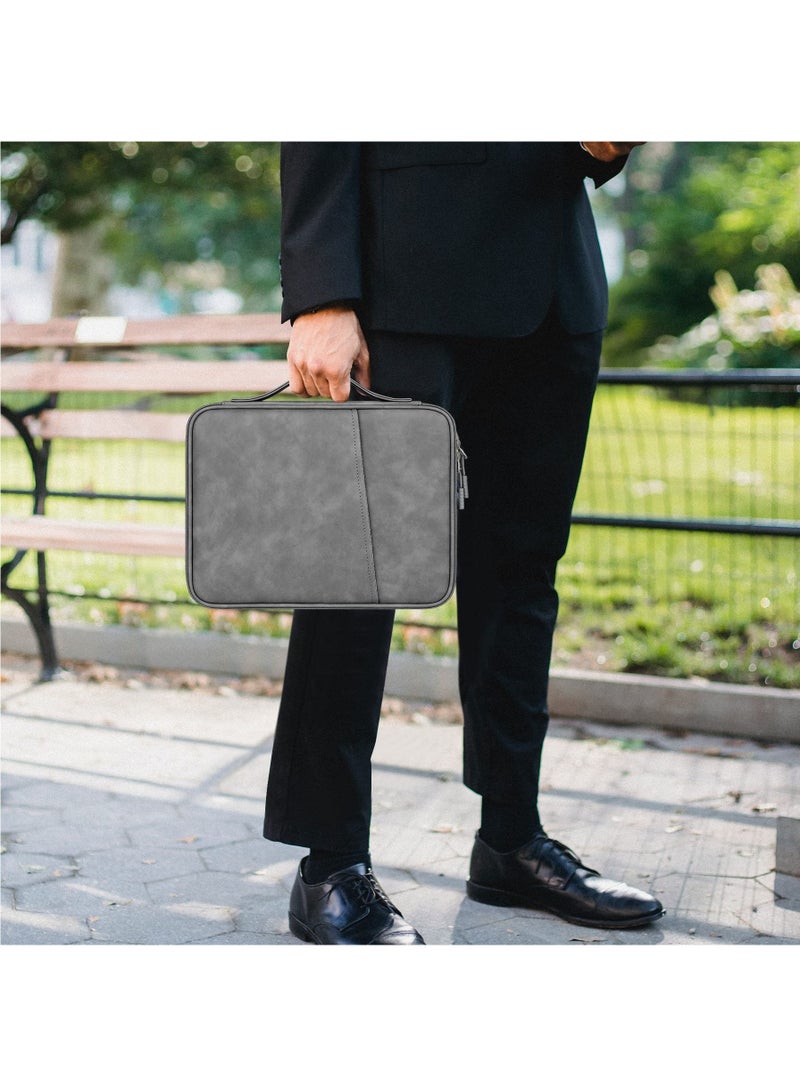 Tablet Sleeve Case for 10.9 inch New iPad / 11 inch iPad Pro / 10.2 inch iPad / 10.9" iPad Air / 10.5 inch iPad Pro Air, Galaxy Tab A8 10.5" Protective Bag, Fit Apple Smart Keyboard, Dark Grey - Image 5