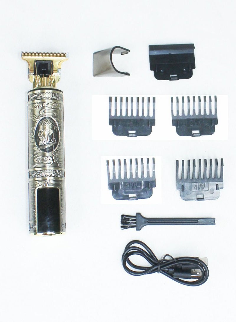 JIHAM Professional Hair Trimmer Hair Clipper Beard Shaver Beard Trimmer And Outline Edgers Shaver With LCD Display Rechargeable With High Quality Sharp And Accurate Blades And Multi Size Combs - Image 4