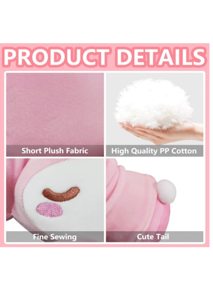 Y&D - Kawaii My Melody Plush Toy Animals Plush Doll Cute Cartoon Sleep Plush Toys Anime Stuffed Soft Plush Toys Gifts for Children  Adults and Anime Fans Pink 8 Inch - Image 1