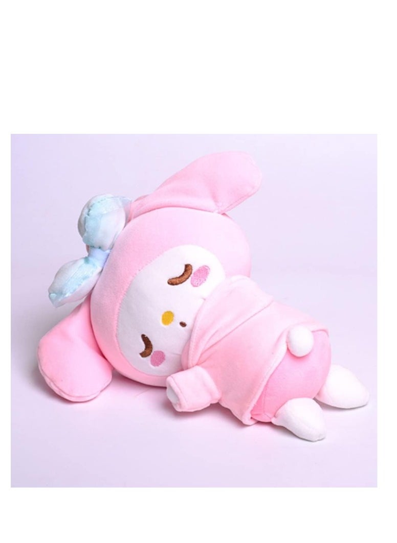 Y&D - Kawaii My Melody Plush Toy Animals Plush Doll Cute Cartoon Sleep Plush Toys Anime Stuffed Soft Plush Toys Gifts for Children  Adults and Anime Fans Pink 8 Inch - Image 1