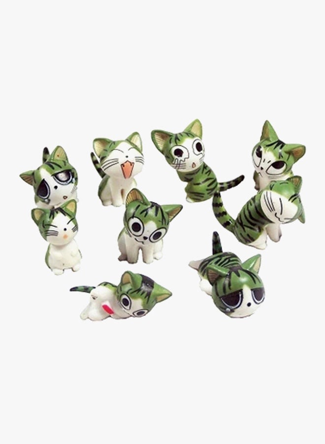 NIBEMINENT 9-Piece Japanese Cute Chi's Sweet Home Cat Miniature Set - Image 2
