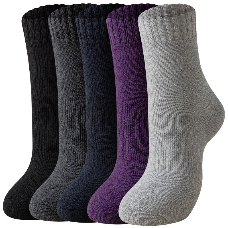 Tavaleu Wool Socks for Women Men,Winter Soft Cozy Thermal Sock Warm Breathable Crew Boot Socks - Image 1