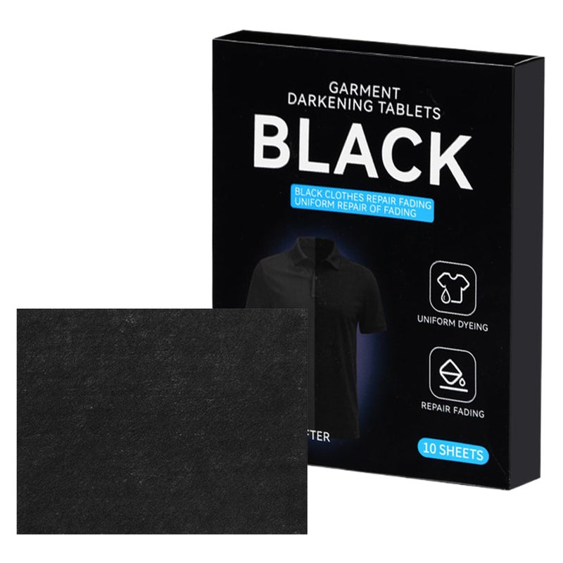 أقراص طلاء القماش بالصبغة الطبيعية السوداء 10 قطع للقطن والكتان والحرير لملابس DIY - Image 2