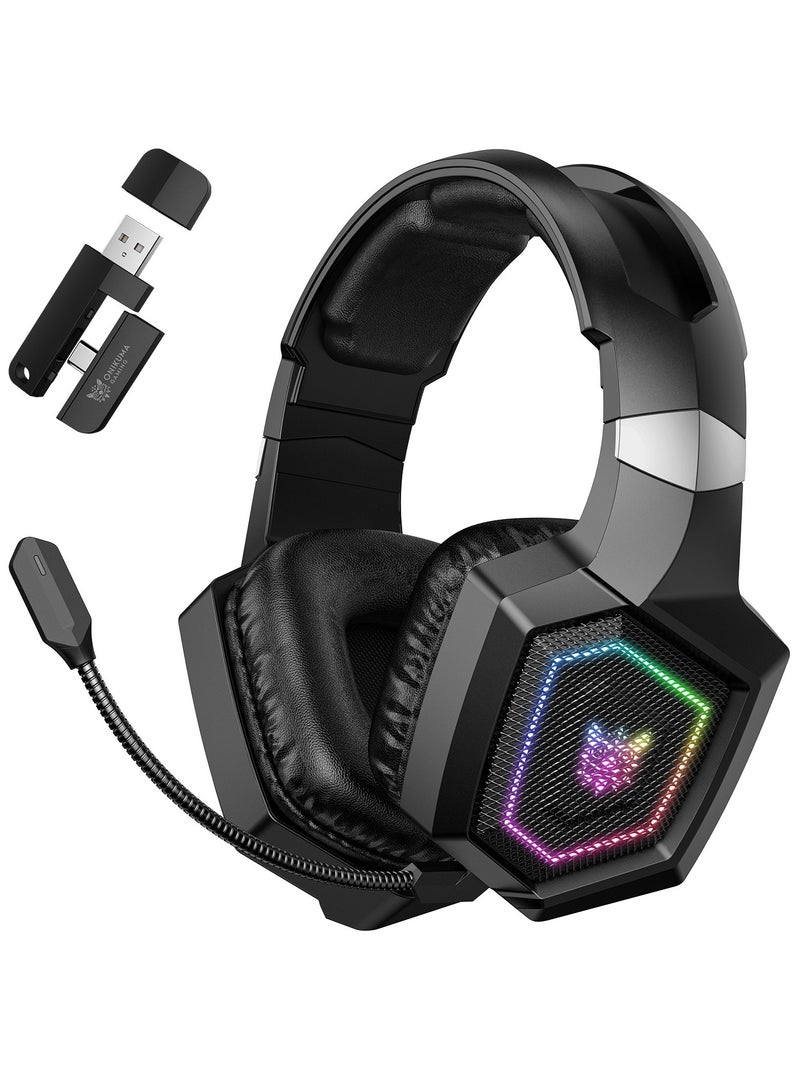 onikuma GT806 Wireless Gaming Headset Active Noise Cancelling Bluetooth 2.4G Headset - Image 1
