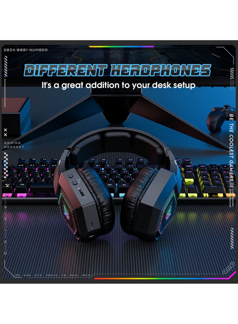 onikuma GT806 Wireless Gaming Headset Active Noise Cancelling Bluetooth 2.4G Headset - Image 5