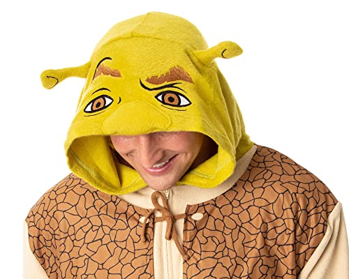 INTIMO DreamWorks Shrek Mens' Movie Film Character Costume Footless Sleep Union Suit (Large/X-Large) Multicolored - Image 2