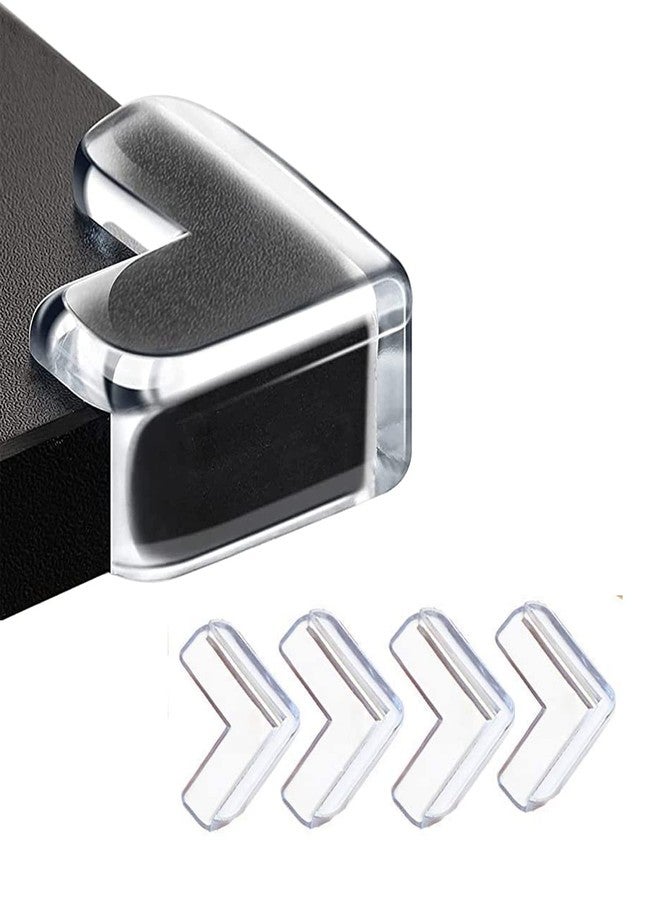 SEASPIRIT Corner Protector for Sharp Edges Protectors High Resistant Adhesive Table Corner Protector for Baby Transparent Corner Guard Baby Proof Table Edge Guard Edge Protector (Pack of 4) (Square) - Image 1