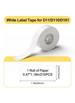 NIIMBOT 3 Rolls D11/D110/D101 Waterproof Thermal Label Paper for Barcode Printing 12*30mm White  - Image 2