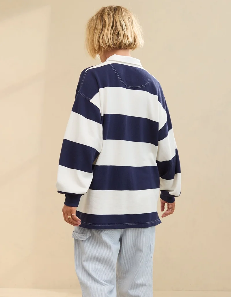Aerie Aerie Prep Rally Rugby Sweatshirt