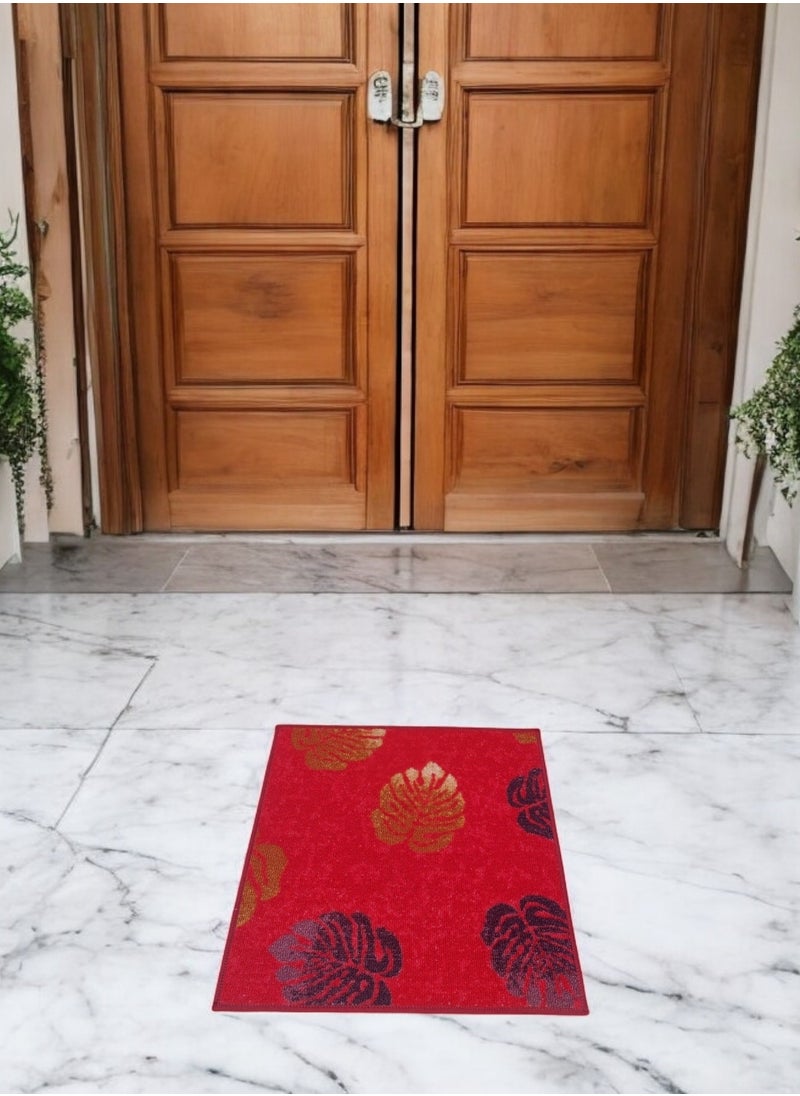 Mac Carpet Square lightweight doormat Sise 50 cm x 50 cm. ,Red  - Image 1