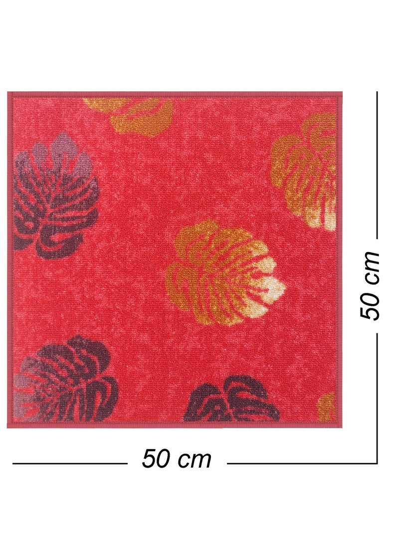 Mac Carpet Square lightweight doormat Sise 50 cm x 50 cm. ,Red  - Image 2