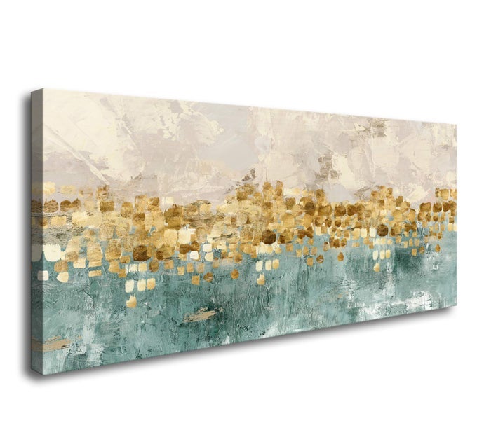 A74650 BROWN AND BLUE ABSTRACT PAINTING MODERN DECOR WALL ART TAN COLOR CANVAS GRAY PAINTING CONTEMPORARY DECOR ABSTRACT CANVAS LIVING ROOM ART