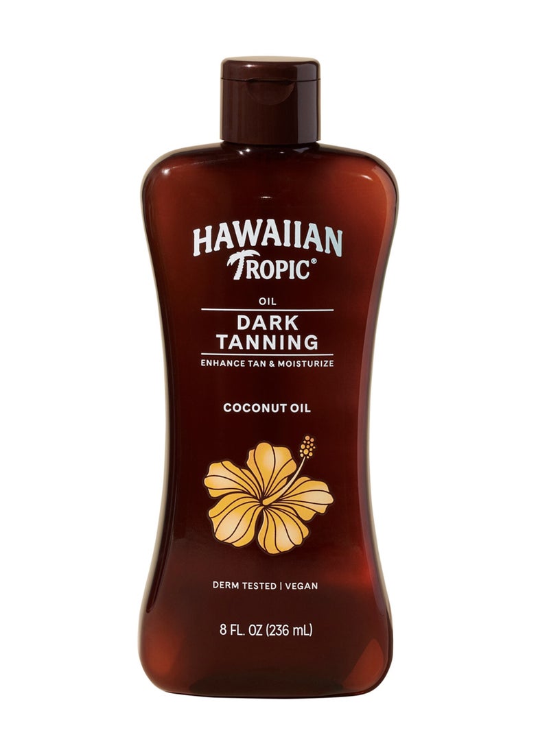 Hawaiian Tropic Dark Tanning Coconut Oil, 8 fl oz (236 ml) - Image 1