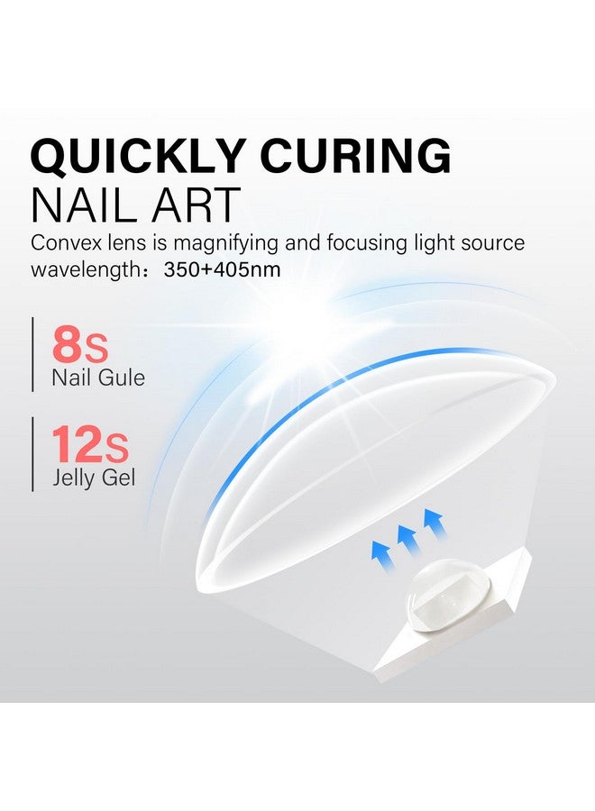 AILLSA Flash Cure Light for Gel Nails, Handheld LED Nail Lamp Mini Nail UV Light Cordless Gel Lamp Fast Drying Portable Single Finger Gel Light for Gel Nails (Pink) - Image 3