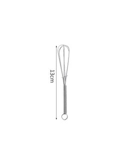 1 x 5 pcs Stainless Steel Manual Egg Beater Home Kitchen Baking Tool 5# 13cm egg beater (iron)
