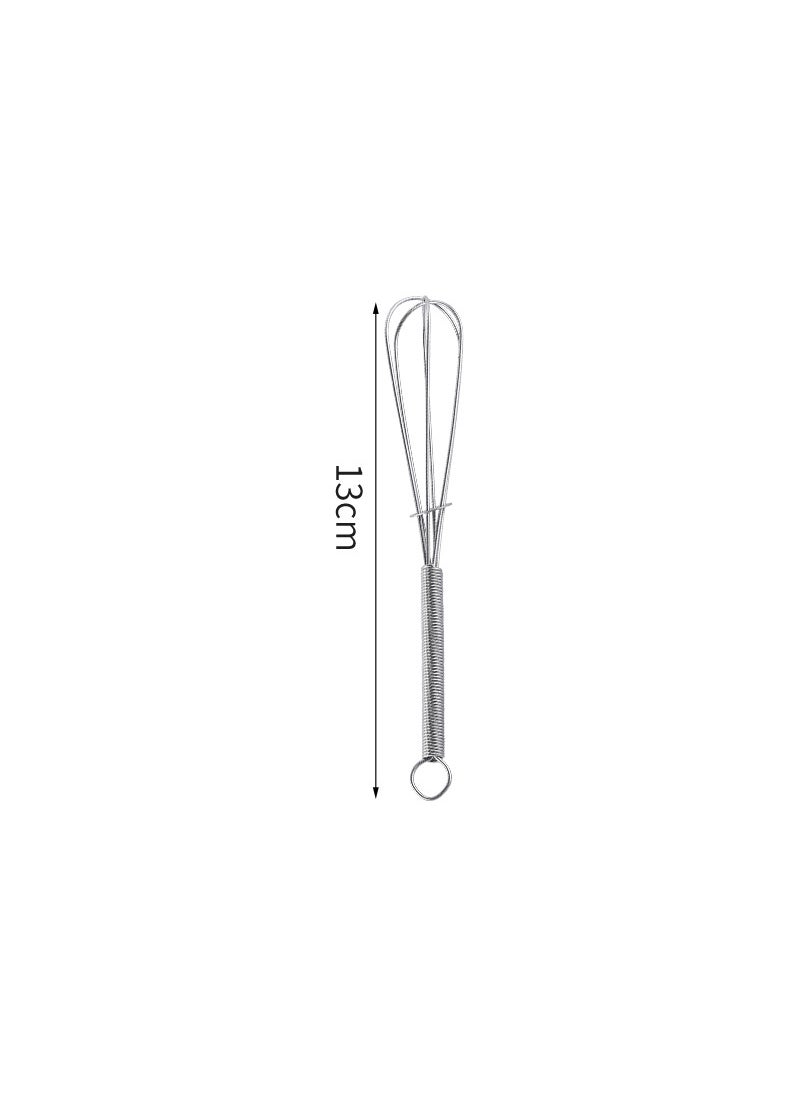 Generic - 1 x 5 pcs Stainless Steel Manual Egg Beater Home Kitchen Baking Tool 5# 13cm egg beater (iron) - Image 1