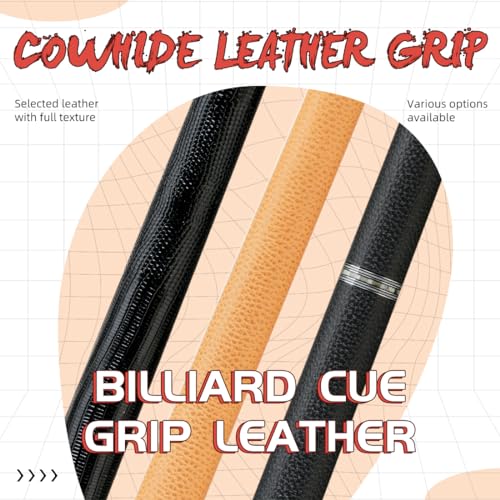 KONLLEN Leather Grip Wrap Cowhide Waterproof Non-Slip 349 * 104 * 0.6mm Billiard Pool Cue Billiard Accessories - Image 2