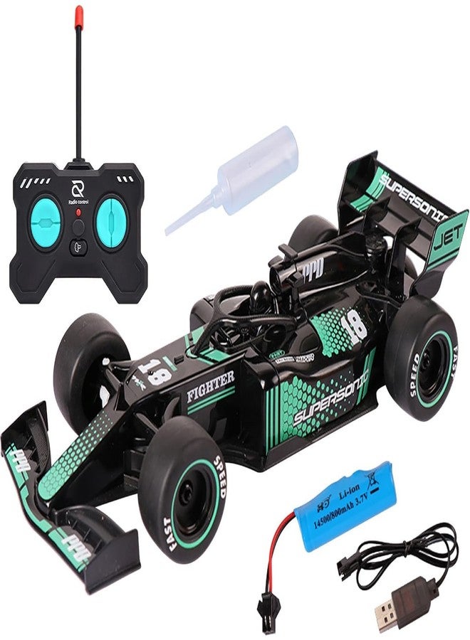 Space Enterprises 1:24 Scale R/C Formula 1 Racing Car Turn Left/Right,Forward/Reverse with Smoke Function (Red) - Image 4