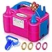 FLSEPAMB Balloon Pump Electric Balloon PumpPortable Dual Nozzles Electric Balloon Air Pump 110V 600W Electric Balloon Inflator with Tying Tool Colored Ribbons for Party Decoration - Image 3