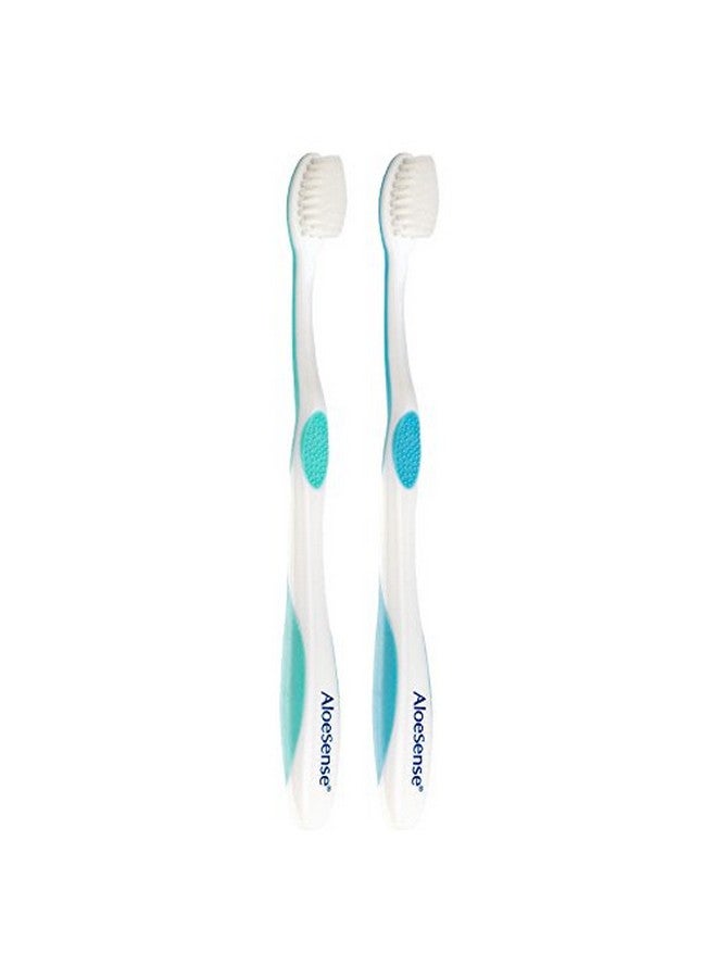 AloeSense Extra-Sensitive Toothbrush 2-pack w/travel pouch (1 Count) - Image 2