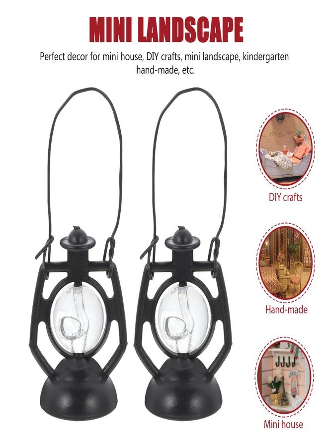 Toddmomy Mini Dollhouse Lantern 6Pcs Mini Kerosene Lamp ature Lantern Micro Landscape Ornament for Dollhouse Accessories - Image 5