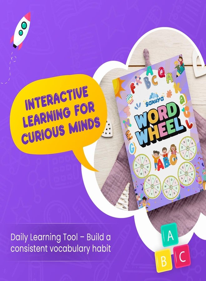 Sakuya Word Wheel Puzzle Book for Vocabulary Building and IQ Boost - Fun and Challenging Word Game for Kids and Adults - Educational, Portable, and Gift-Friendly - Image 5