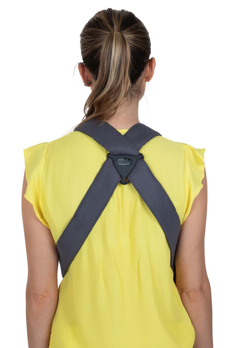 Chicco EasyFit Ergonomic Multi Position Carrier Bag Wide Seat Suitable for All Body Sizes - Ideal from Birth - Moon Grey - Image 2