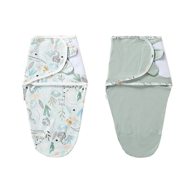 Baby Swaddle Blankets: M Size Full Cotton Soft Breathable Wrap - Womb-like Secure Cozy Feeling Adjustable Winged Baby Muslin Blankets for Newborns & Infants - Image 1