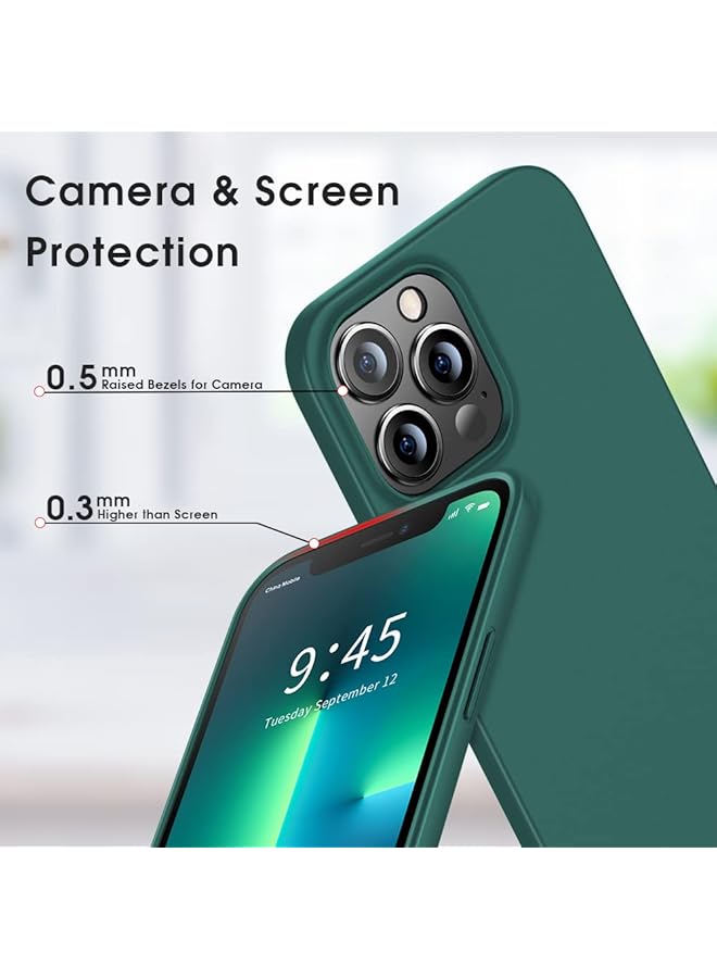 X-level Compatible Iphone 13 Pro Max Case Slim Fit Ultra Thin Guardian Series Soft Tpu Matte Finish Coating Phone Cases Lightweight Back Cover Grip For Iphone 13 Pro Max 6.7 Inch 2021 Midnight Green - Image 2