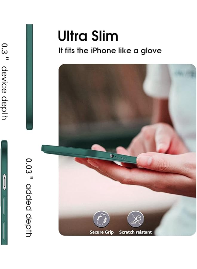 X-level Compatible Iphone 13 Pro Max Case Slim Fit Ultra Thin Guardian Series Soft Tpu Matte Finish Coating Phone Cases Lightweight Back Cover Grip For Iphone 13 Pro Max 6.7 Inch 2021 Midnight Green - Image 3