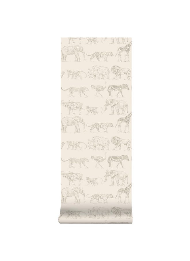 BOUTIQUE Safari Cream Wallpaper  - Image 1