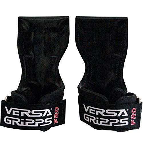 Versa Gripps أحزمة المعصم Versa Gripps Pro مصنوعة في الولايات المتحدة الأمريكية لرفع الأثقال بديل أفضل ملحقات التدريب SM أسود - Image 1