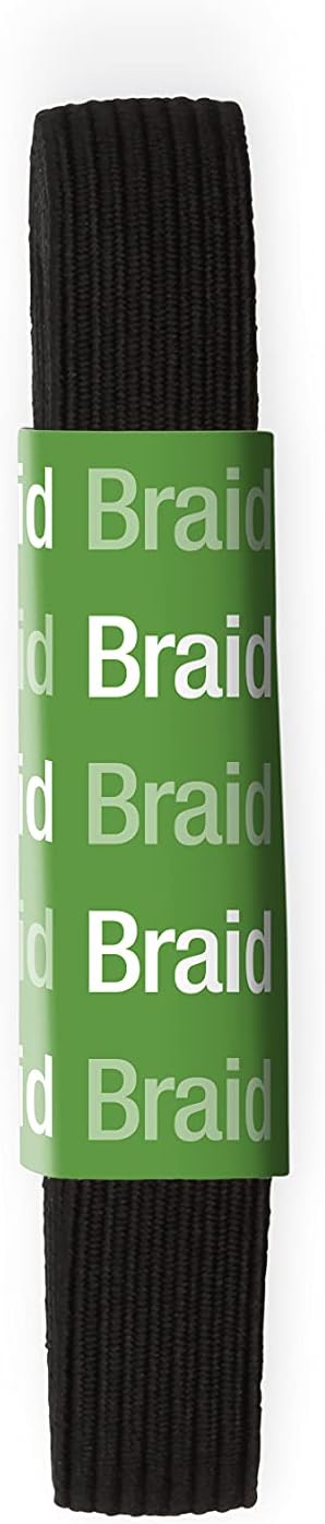 Dritz 9332B Braided Elastic 12Inch x 112Yard Black - Image 2